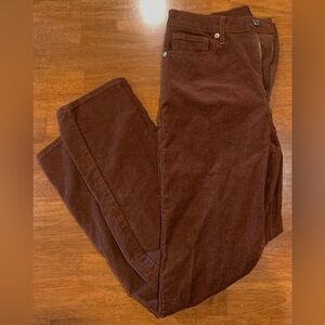 10/30R High rise Vintage slim 
Gap women’s brown bottoms, super skinny fit!